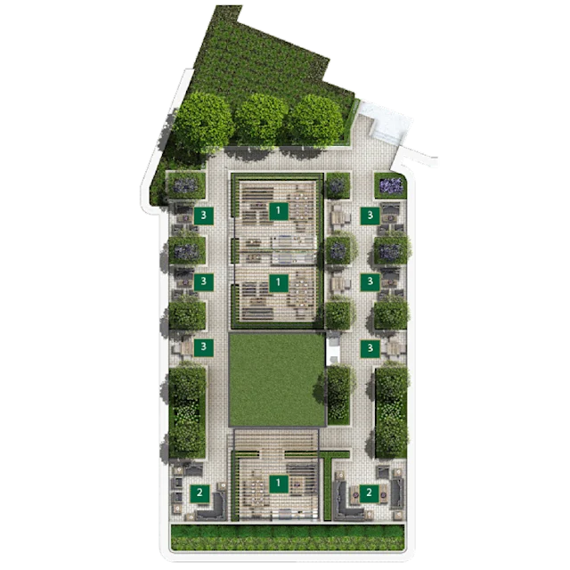 8th Floor Amenity Plan