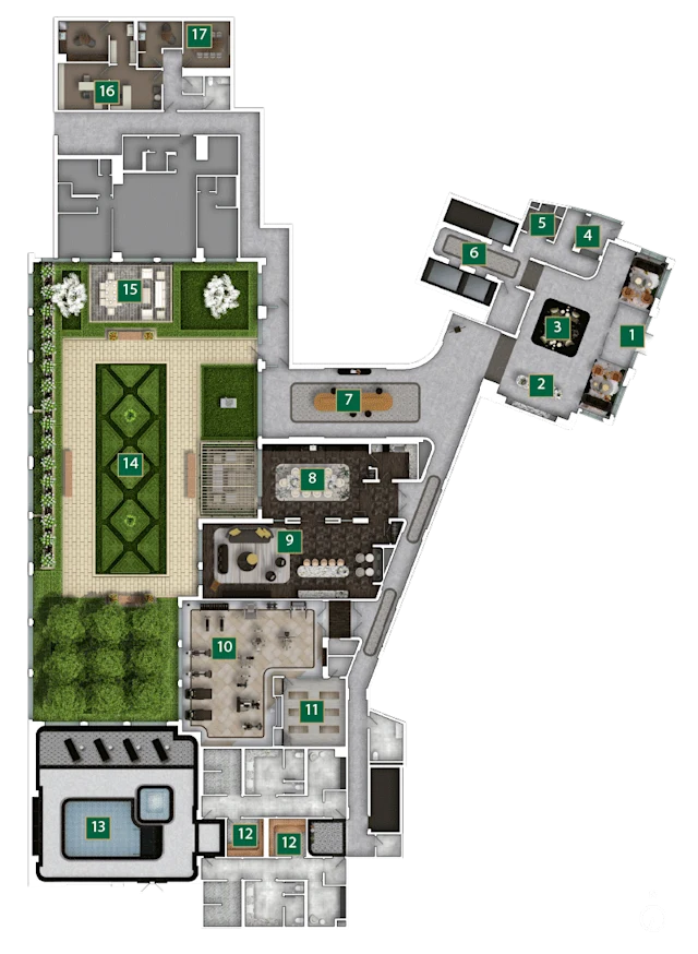Ground Floor Amenity Plan